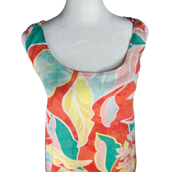 Cynthia Rowley Sleeveless Tropical Floral Maxi Dress With Braided Straps Medium - Picture 8 of 15